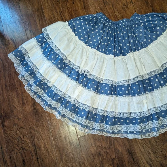 Vintage cowboy corral rodeo square dancing womens skirt-sz S, made in Louisville - Picture 2 of 7